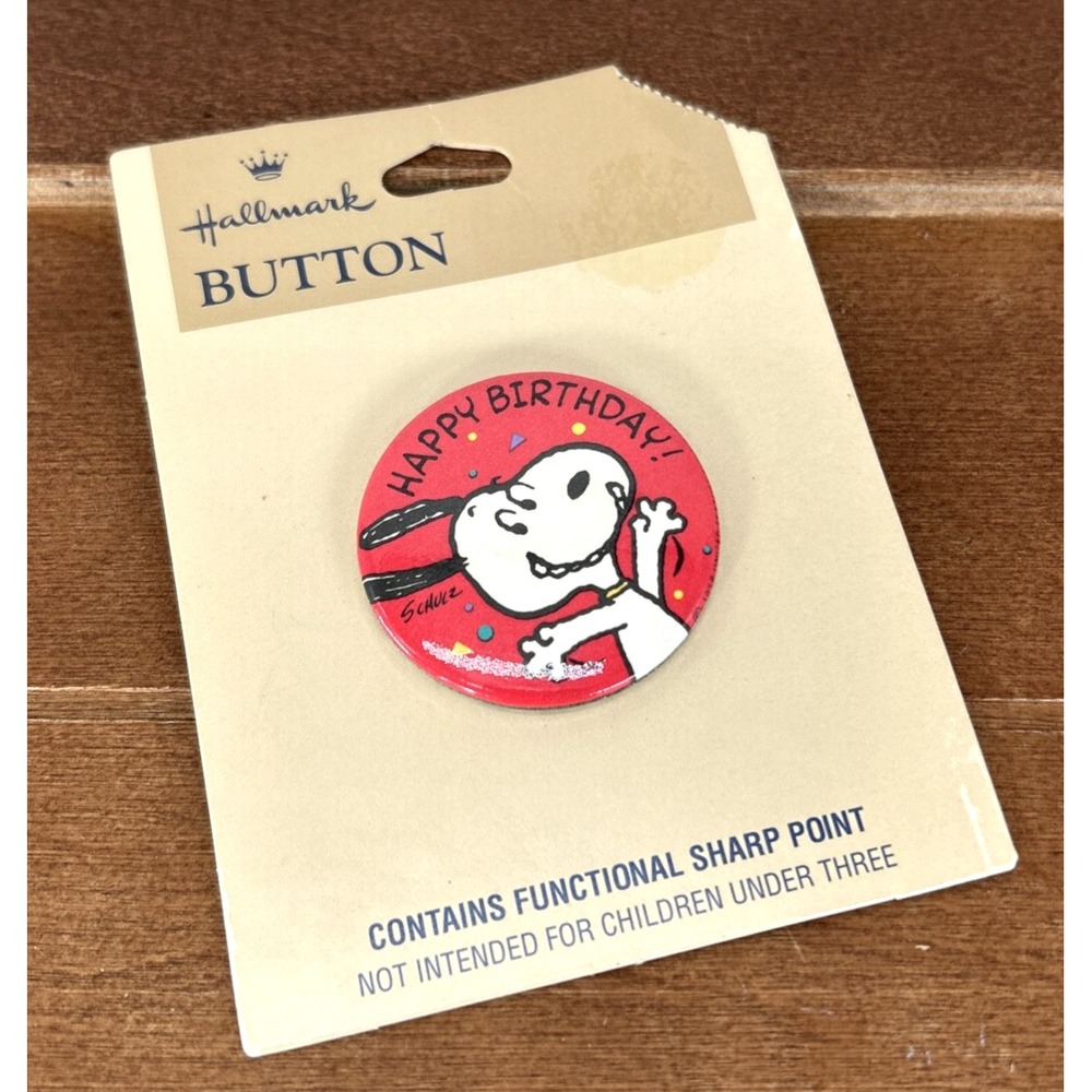 Hallmark Happy Birthday‎ Snoopy Button, JF6115